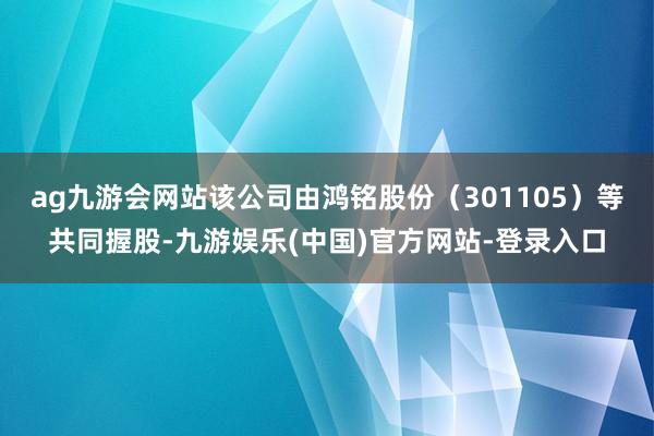 ag九游会网站该公司由鸿铭股份（301105）等共同握股-九