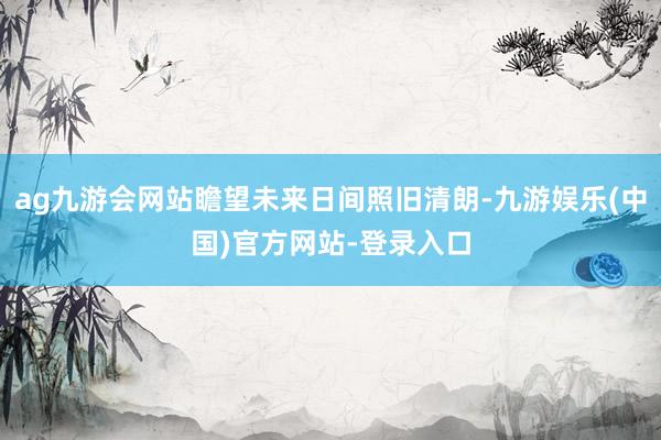 ag九游会网站瞻望未来日间照旧清朗-九游娱乐(中国)官方网站-登录入口