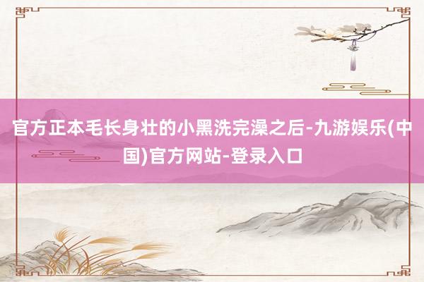 官方正本毛长身壮的小黑洗完澡之后-九游娱乐(中国)官方网站-