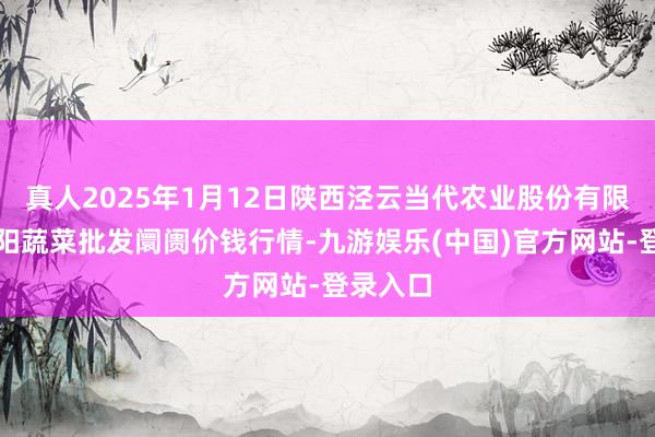 真人2025年1月12日陕西泾云当代农业股份有限公司云阳蔬菜