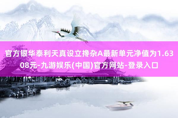 官方银华泰利天真设立搀杂A最新单元净值为1.6308元-九游