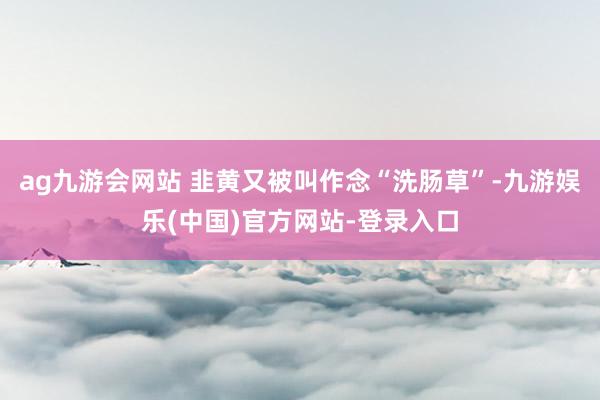 ag九游会网站 韭黄又被叫作念“洗肠草”-九游娱乐(中国)官