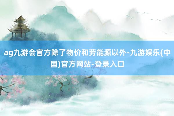 ag九游会官方除了物价和劳能源以外-九游娱乐(中国)官方网站