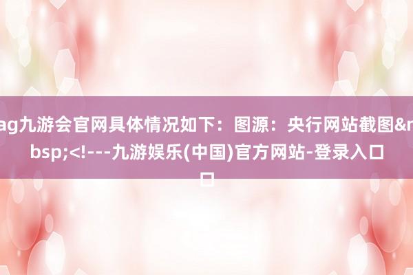 ag九游会官网具体情况如下：图源：央行网站截图&nbsp;<!---九游娱乐(中国)官方网站-登录入口